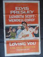 Elvis Origineel USA filmposter Loving You, Ophalen of Verzenden, Zo goed als nieuw, Film, Poster