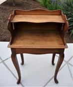 Ancienne et vrai sellette/Table de nuit,en bois, Moins de 50 cm, Rectangulaire, Autres essences de bois, Moins de 50 cm