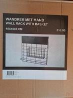 Nieuw wandrek met mand 45x45x8cm, Ophalen of Verzenden, Nieuw