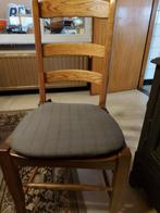 eiken eettafel en 4 stoelen, Ophalen, Gebruikt, 100 tot 150 cm, Eikenhout