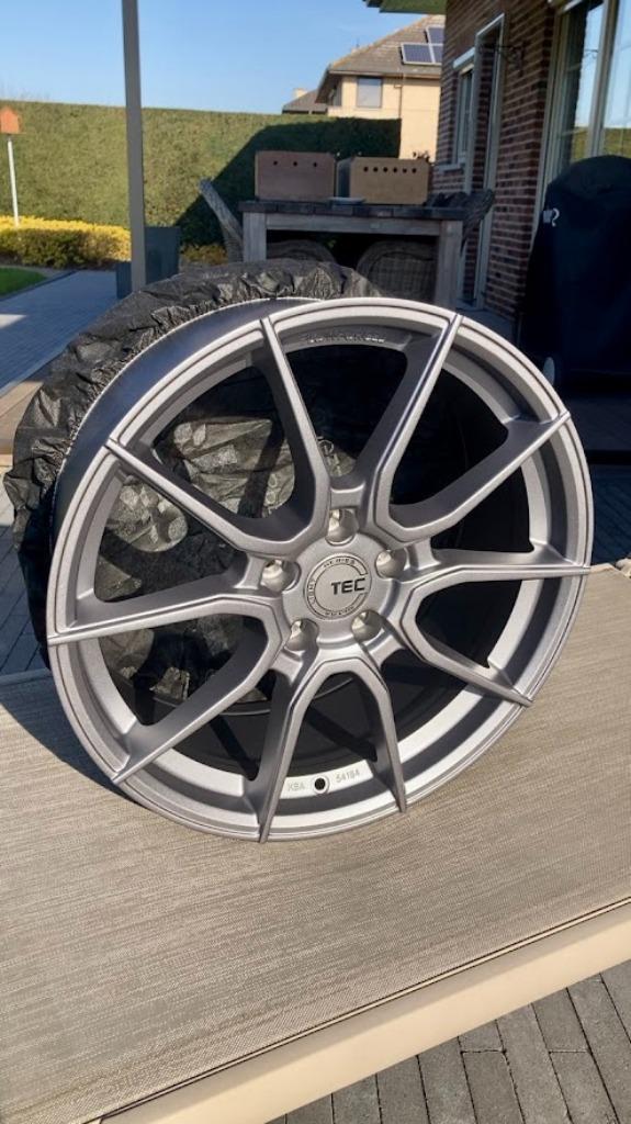 TEC GT Race velgen + Hankook banden, Auto-onderdelen, Banden en Velgen, Banden en Velgen, Zomerbanden, 18 inch, 225 mm, Personenwagen