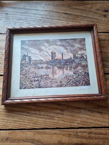 Mooie fotoprint ypres 1914, Enlèvement ou Envoi