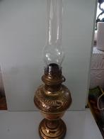 lampe a petrole quinquet cuivre verre, Ophalen of Verzenden, Koper