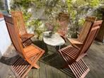5 Ventura wooden chairs, Jardin & Terrasse, Chaises de jardin, Bois, Enlèvement, Utilisé