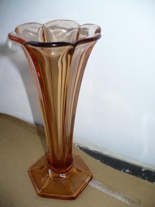 Art deco-vaas/Val St Lambert/Luxval 1930, Antiek en Kunst, Antiek | Glaswerk en Kristal, Ophalen of Verzenden