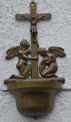Messing wijwatervat 31 cm hoog, Antiek en Kunst, Antiek | Religieuze voorwerpen, Ophalen of Verzenden