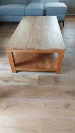 Massieve landelijke salontafel, Huis en Inrichting, Ophalen, Gebruikt, 100 tot 150 cm, Teakhout