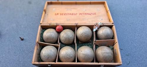 Boules de pétanque vintage en bronze (8), Antiquités & Art, Curiosités & Brocante, Enlèvement ou Envoi