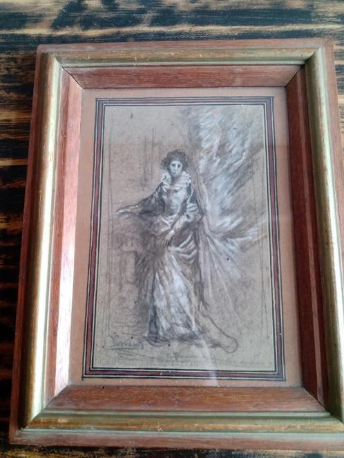 Martí Joan TORRENTS y BRUNET - Originele tekening gesigneerd, Antiek en Kunst, Kunst | Tekeningen en Fotografie, Ophalen of Verzenden