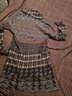 Blu*el Tunique jurk grijs zwart bruin Medium, Enlèvement ou Envoi