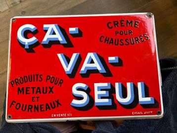 email bord sign Ca Va - Seul schoensmeer, Enlèvement, Comme neuf, Panneau publicitaire