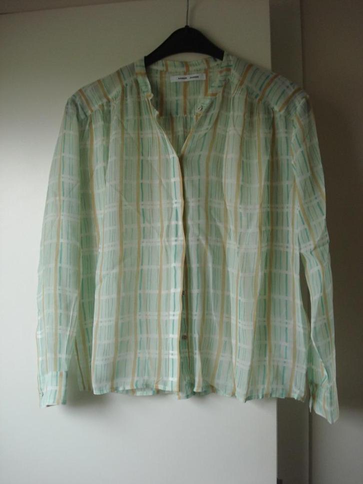 *VAL* Samsoe & Samsoe blouse, dames. mt S, Kleding | Dames, Blouses en Tunieken, Zo goed als nieuw, Maat 36 (S), Groen, Ophalen of Verzenden