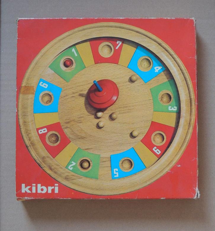 Houten Tiroler roulettespel, Kinderen en Baby's, Speelgoed | Houten speelgoed, Gebruikt, Overige typen, Ophalen of Verzenden