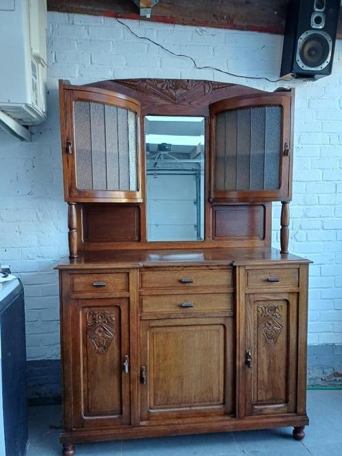 Te koop: Prachtige vintage buffetkast met unieke bovenkast, Antiek en Kunst, Antiek | Meubels | Kasten, Ophalen