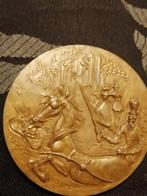 Oude medaille Eugéne Labiche 1888, Ophalen of Verzenden, Brons