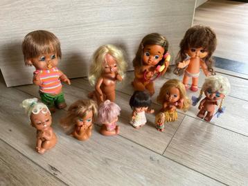 Verzameling rubberen Hawaii poppen jaren 70 beschikbaar voor biedingen
