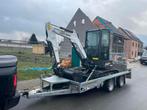 Minigraver bobcat 2,7 te huur met of zonder aanhangwagen, Zakelijke goederen, Ophalen of Verzenden, Graafmachine