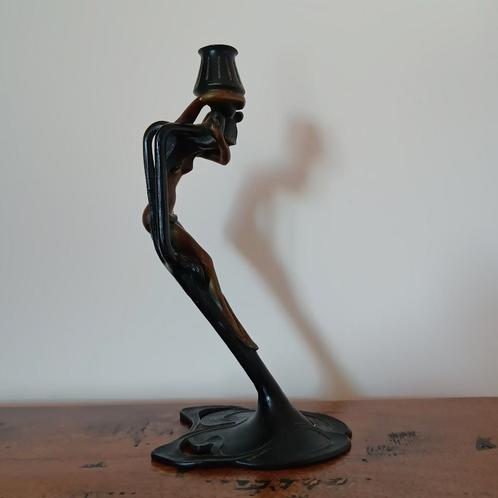 Art nouveau kandelaar MMA New York, Antiek en Kunst, Kunst | Beelden en Houtsnijwerken, Ophalen of Verzenden