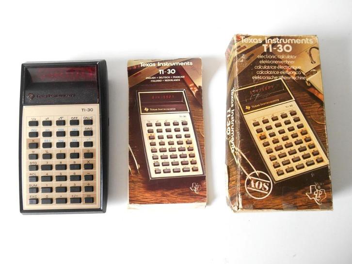 Vintage rekenmachine  -  Texas Instruments TI 30, Diversen, Rekenmachines, Zo goed als nieuw, Verzenden