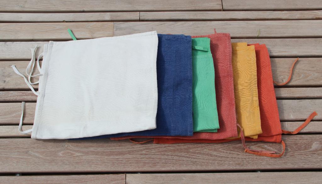 Housse de chaises à nouettes coton tissé main Habitat, Maison & Meubles, Accessoires pour la Maison | Autre, Utilisé, Enlèvement ou Envoi