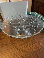 Taartschotel op voet, Ophalen, Zo goed als nieuw, Rond, Glas