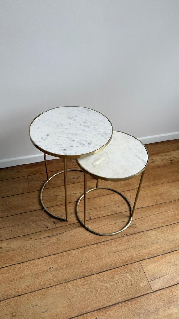 Top deal - tables en marbre (zara home), Huis en Inrichting, Tafels | Bijzettafels, Zo goed als nieuw, Ophalen