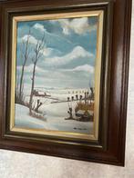 Schilderij. Winterlandschap Vlaamse Ardennen M. Allegaert., Antiek en Kunst, Kunst | Schilderijen | Klassiek, Ophalen