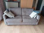 Zetelbed lichtgrijs tweepersoons (140 x 200 cm) - daim stof, Ophalen, Zo goed als nieuw, Tweepersoons, Stof