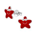 Zilveren kinderoorbellen zeester - 8mm - OP=OP - UITVERKOOP!, Ophalen of Verzenden, Nieuw, Oorbellen