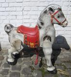 antiek blikken speelgoed paard Mobo dat echt rijdt, Antiek en Kunst, Ophalen