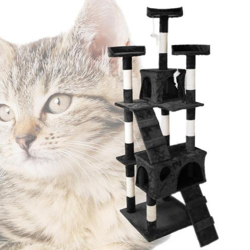 Kattenkrabpaal | 170 cm | Zwart, Animaux & Accessoires, Accessoires pour chats, Neuf, Envoi