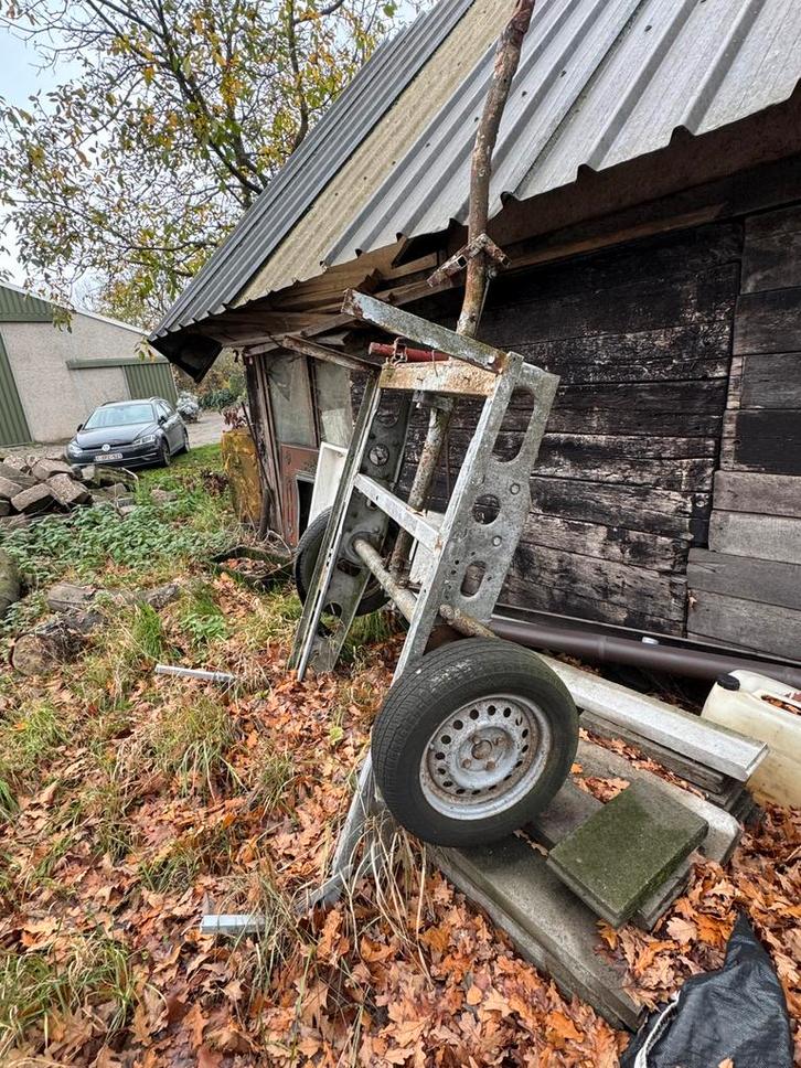 Aanhanger motoculteur, Zakelijke goederen, Machines en Bouw | Tuin, Park en Bosbouw, Voertuig of Aanhanger, Ophalen