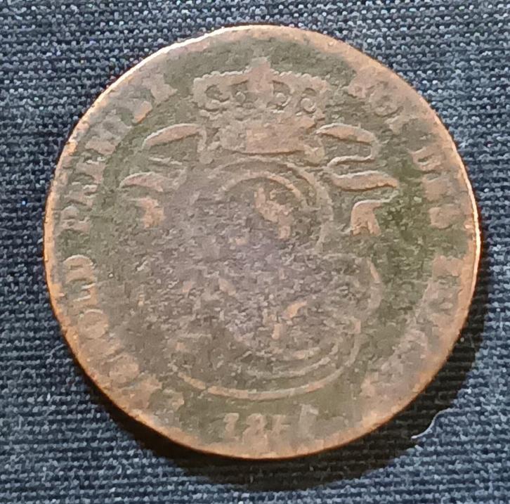 2 cent 1856 FR - Leopold I, Postzegels en Munten, Munten | België, Losse munt, Verzenden