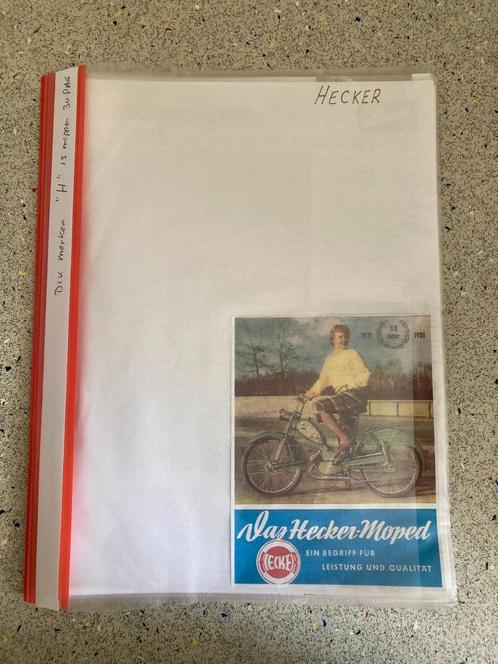 Unieke Map met documentatie bromfietsen Merknaam letter H, Fietsen en Brommers, Handleidingen en Instructieboekjes, Zo goed als nieuw