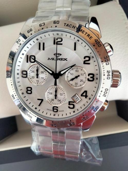 MUREX SWISS 564-SS-1 HORLOGE NIEUW, Handtassen en Accessoires, Horloges | Dames, Nieuw, Polshorloge, Staal, Staal, Ophalen of Verzenden