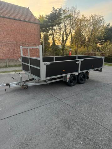 aanhangwagen dubbelas met papieren, Auto diversen, Aanhangers en Bagagewagens, Ophalen