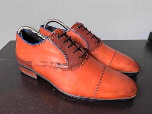 Floris van Bommel herenschoenen maat 7 / 41, Kleding | Heren, Schoenen, Zo goed als nieuw, Veterschoenen, Overige kleuren, Ophalen of Verzenden