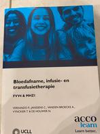 Bloedafname, infusie- en transfusietherapie, Boeken, Ophalen of Verzenden, Gelezen, Hogeschool