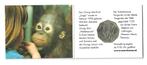 Oostenrijk, coincard 5 Euro 2002, Orang Utan., Postzegels en Munten, Munten | Europa | Euromunten, Oostenrijk, Zilver, Ophalen of Verzenden