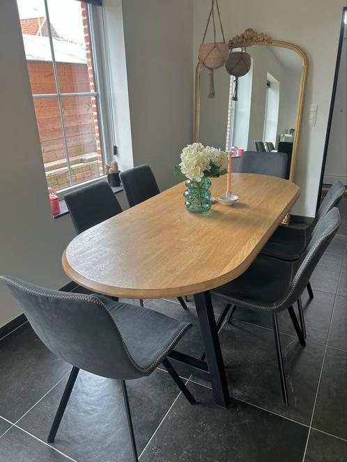 Eettafel eik - Eiken eettafel te koop, Huis en Inrichting, Tafels | Eettafels, Zo goed als nieuw, Ophalen