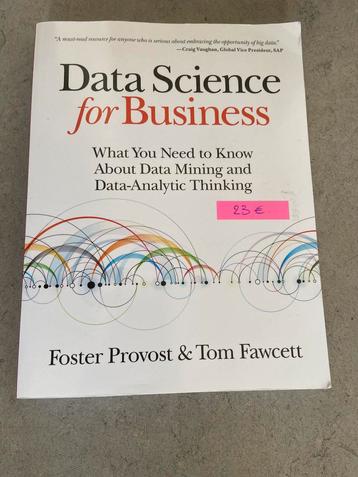 Data science for business, boek Handelswetenschappen beschikbaar voor biedingen