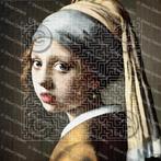 Cadre sur toile / La jeune fille à la perle / 60 x 60 cm, Envoi