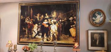 !!!AANBIEDING!!!!  Prachtige kunstwerk van Rembrand op doek 