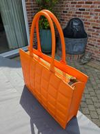 nieuwe lederen handtas, Handtassen en Accessoires, Tassen | Damestassen, Ophalen, Nieuw, Oranje, Handtas