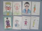 32 dessins de Clowns Circus signés FDD, Envoi