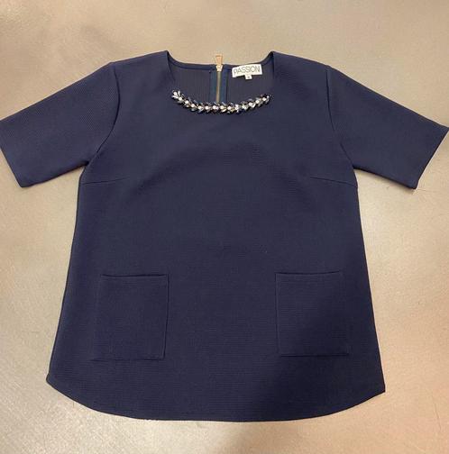 T-shirt chemisier Passioni bleu T38/M - très bon, Vêtements | Femmes, T-shirts, Comme neuf, Taille 38/40 (M), Bleu, Manches courtes