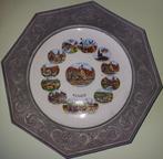 Decoratief bord van tinnen porselein uit de Elzas, Ophalen of Verzenden