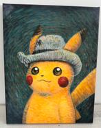 Pikachu x van Gogh Giclée Canvas 45x35cm, Antiek en Kunst, Kunst | Schilderijen | Modern, Ophalen of Verzenden