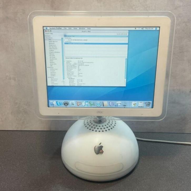 Vintage iMac G4 15", Computers en Software, Apple Desktops, Refurbished, iMac, HDD, Minder dan 2 Ghz, Minder dan 4 GB, Ophalen