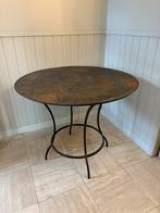 Ijzeren tafel, Huis en Inrichting, Ophalen, Gebruikt, Rond, Metaal